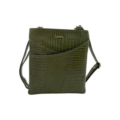 Leather Crossbody/Messenger Bag # 2862