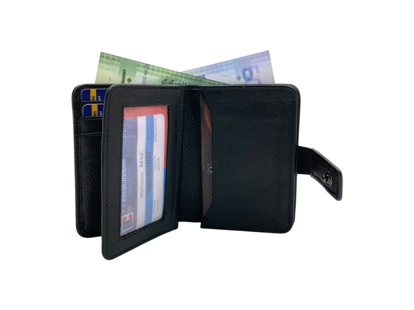 Compact Credit Cards & Cash Wallet With RFID # 4193A [EL.LOOP]