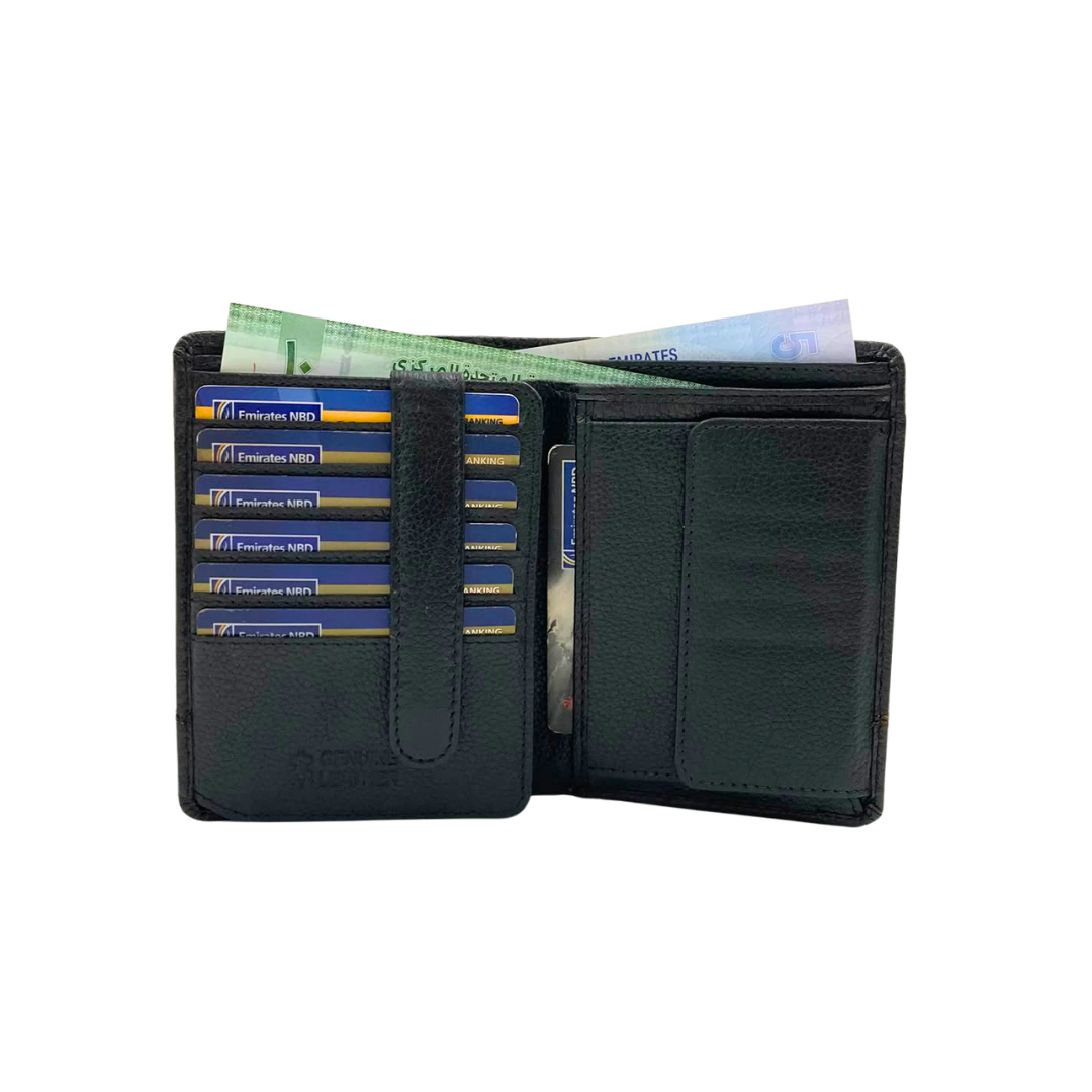Standing Mens Collection Bi-Fold Wallet # 1501B