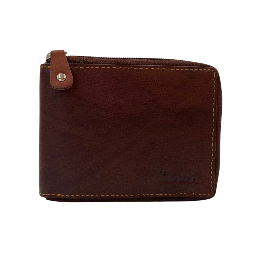 Fullzip leather mens Wallet #1013Z