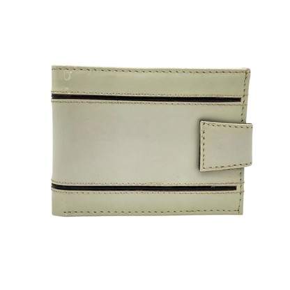 Classic Men's Waterproof Bifold Leather Wallet with Flip ID Window #1729 L (D.L.)
