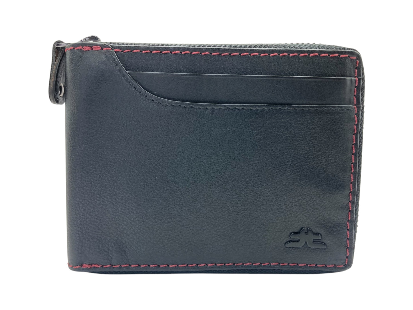 VIP Full Zip RFID Men's Wallet, Multiple Cards Space, Inside 2 Zip Men's Bifold Wallet # 1244NZ