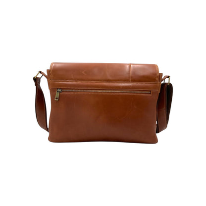 Italian Leather Messenger Bag # 2491