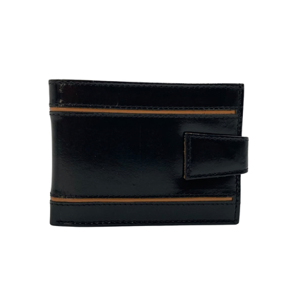 Classic Men's Waterproof Bifold Leather Wallet with Flip ID Window #1728L (D.L.)