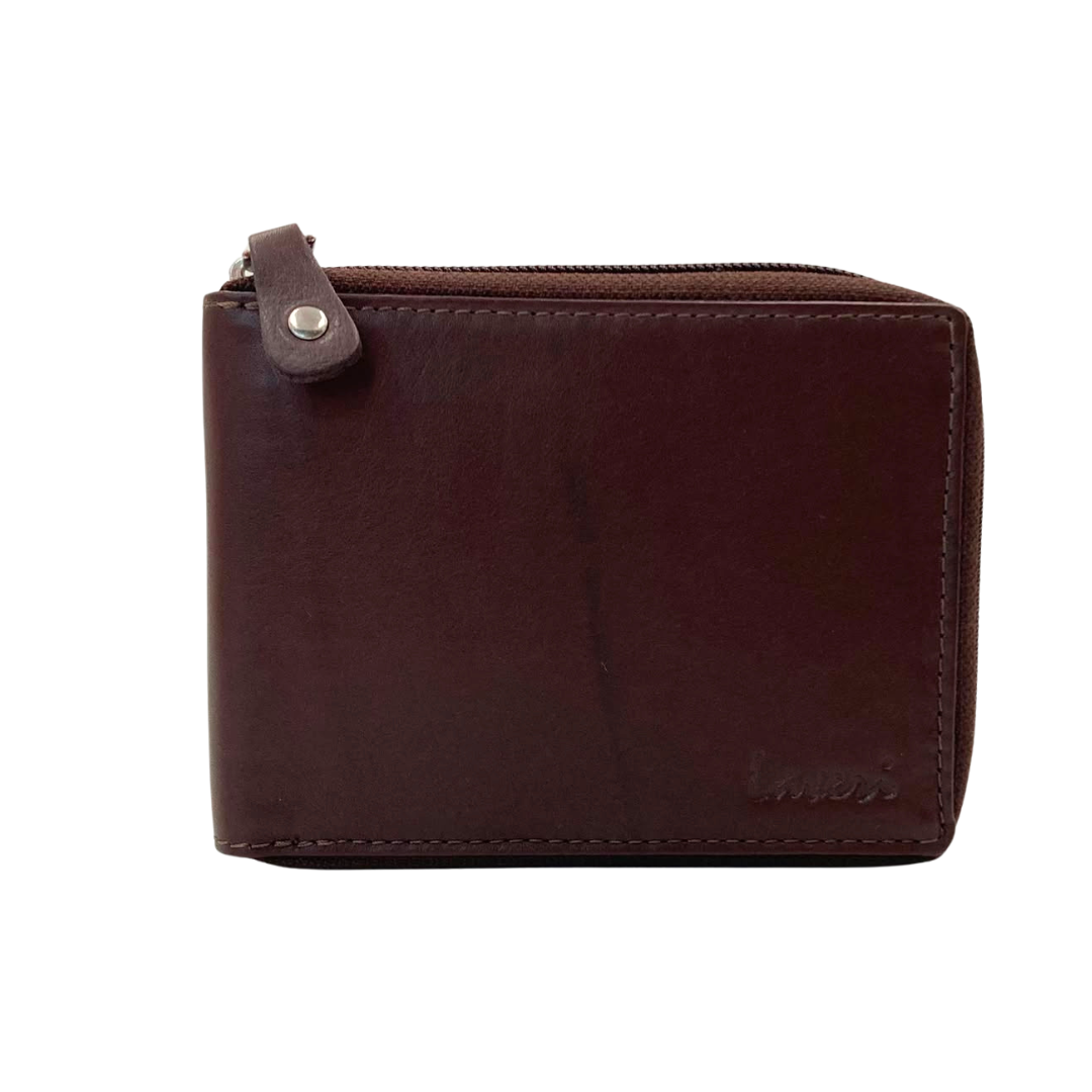 Fullzip leather mens Wallet #1406Z