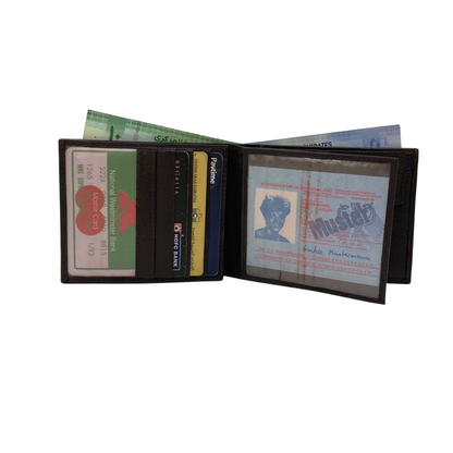Antq, Smooth Leather Wallet With Inside Leather Lining # 1890C