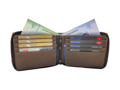 VIP Vintage Men's Fullzip Wallet # RFID 1244NZ