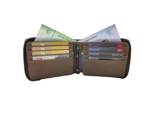 VIP Vintage Men's Fullzip Wallet # RFID 1244NZ