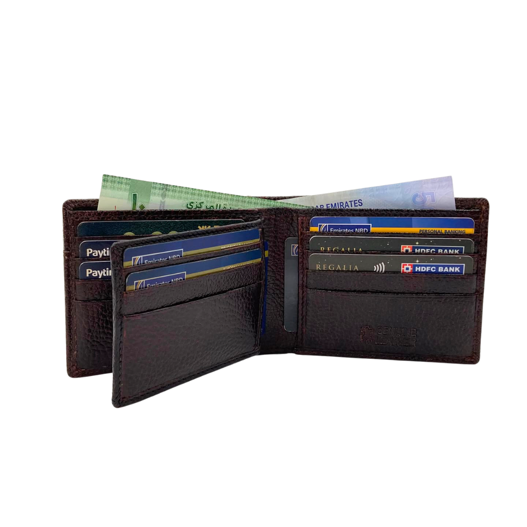 Pebble Texture 8 Card Billfold Wallet # 4094N