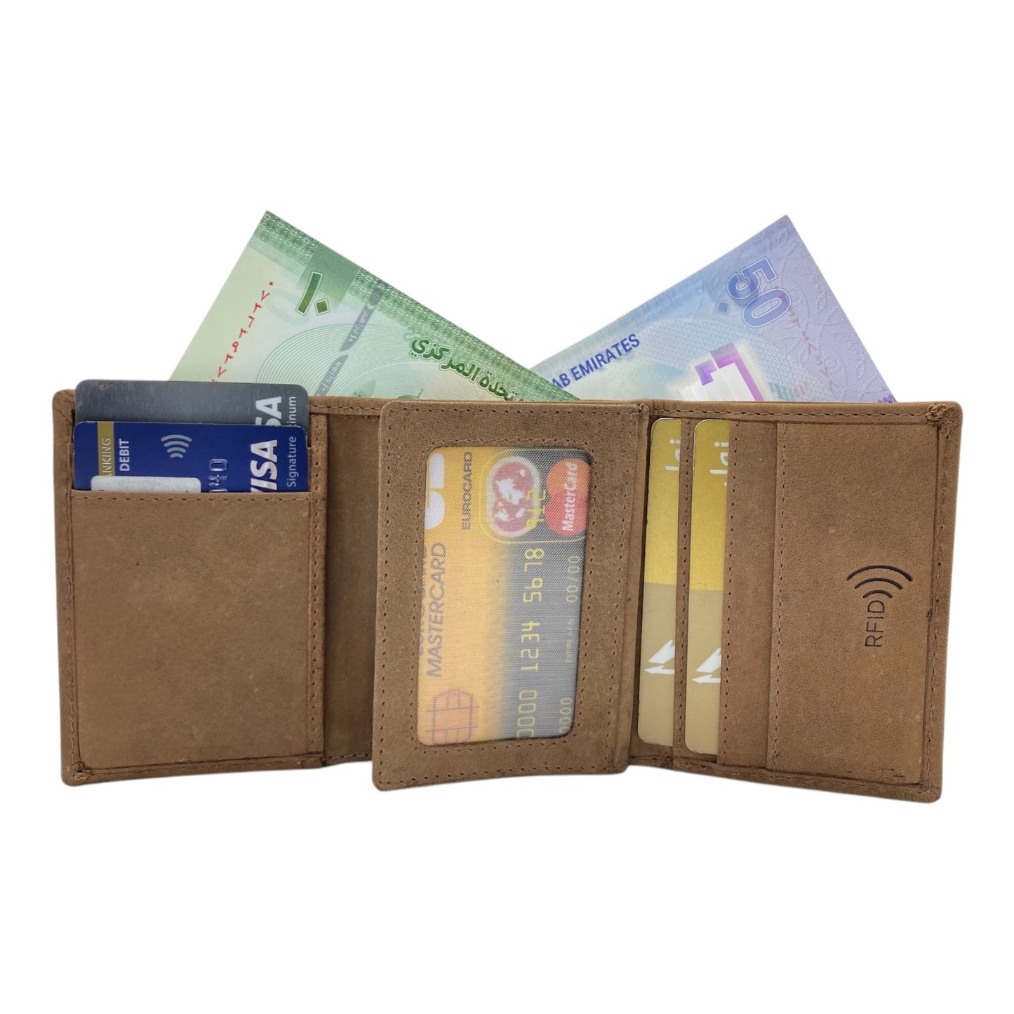 VIP Vintage Men's Trifold Wallet # RFID 1539L Hunter