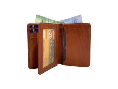 Compact Credit Cards & Cash Wallet With RFID # 4193A [ELASTIC]