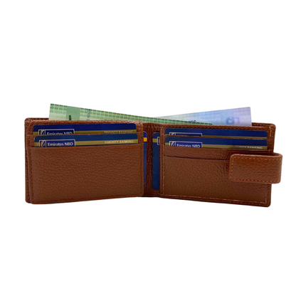 Pebble Texture 8 Card Billfold Wallet # 1020BL