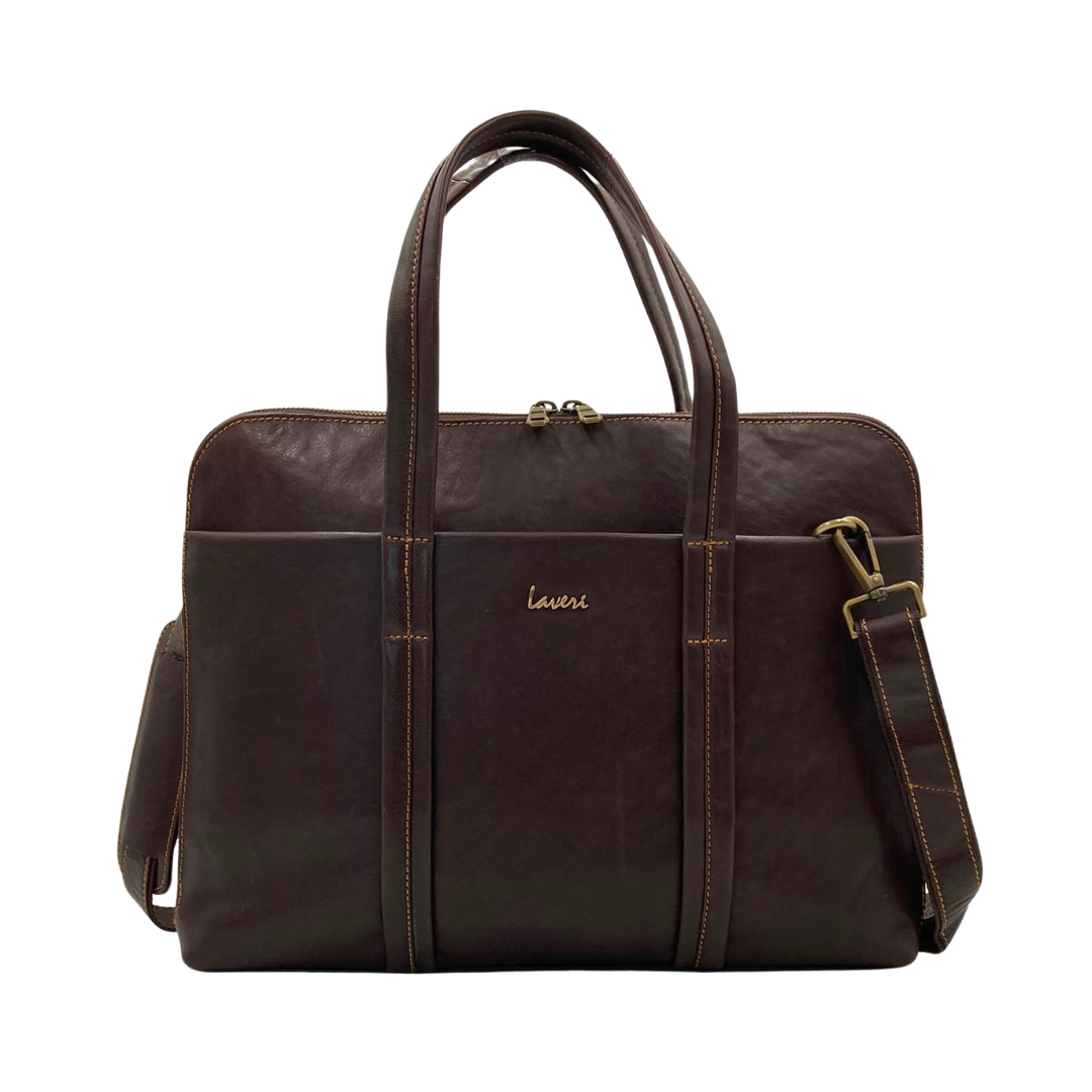 Expandable Leather Laptop Organiser Premium  # 2920