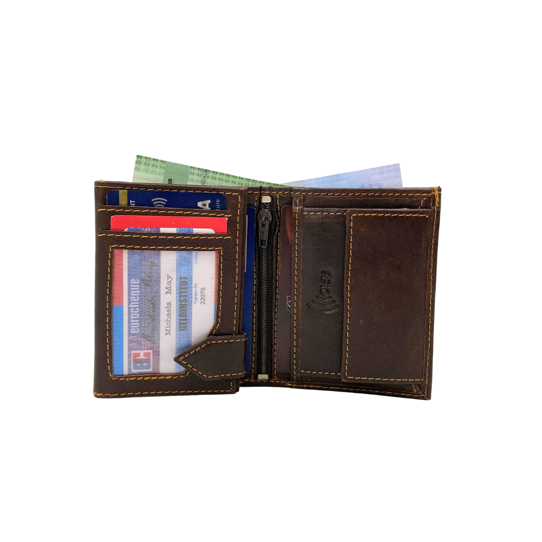 Shield Collection Bi-Fold RFID Wallet # 1229