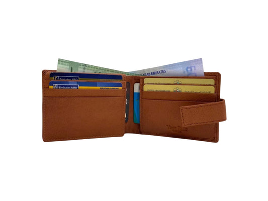VacaPelle 10-12 Card Billfold Genuine Leather Wallet # 1347L