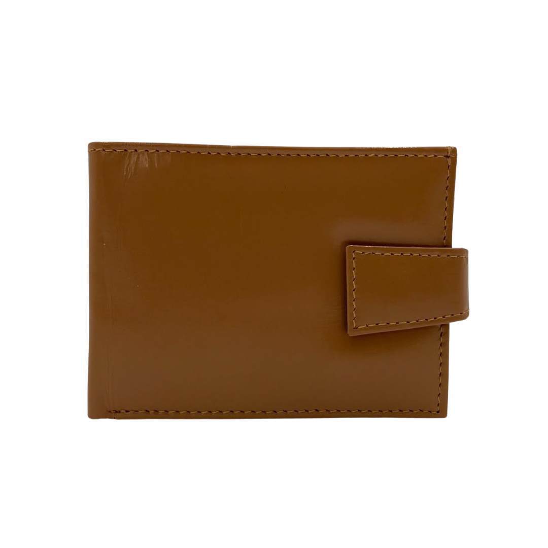 Classic Men's Waterproof Bifold Leather Wallet with Flip ID Window #1728L