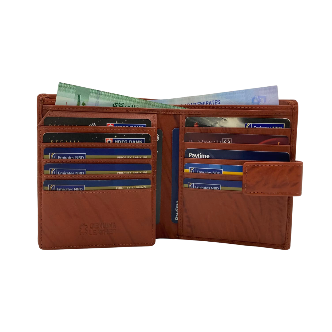 Standing Mens Collection Bi-Fold Wallet # 4075L