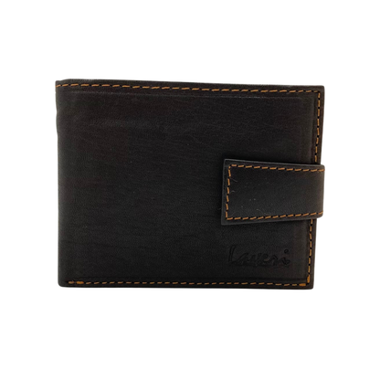 Mens Genuine Leather Mens wallet Leather Lined Bi fold Wallet For Men # 1426L