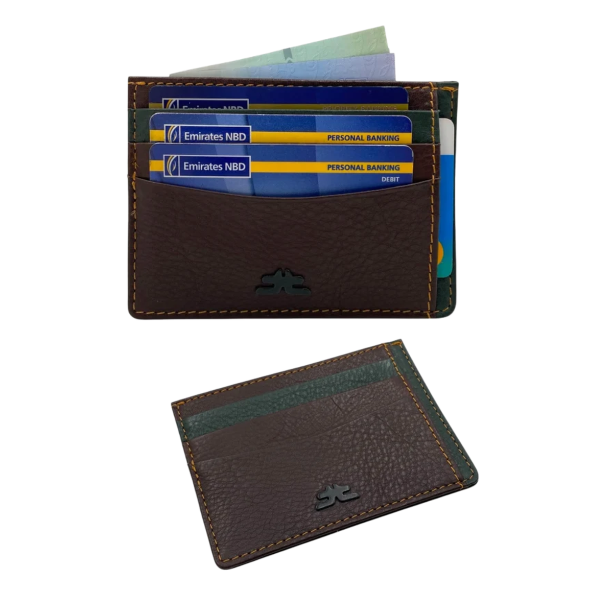 Super Slim Genuine Leather Card Holder With Zip # 685NZ