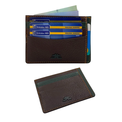 Super Slim Genuine Leather Card Holder With Zip # 685NZ