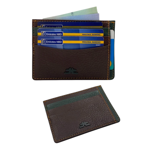 Super Slim Genuine Leather Card Holder With Zip # 685NZ