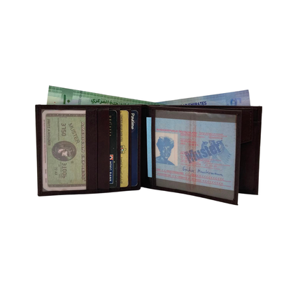 Antq, Smooth Leather Wallet With Inside Leather Lining # 1890C