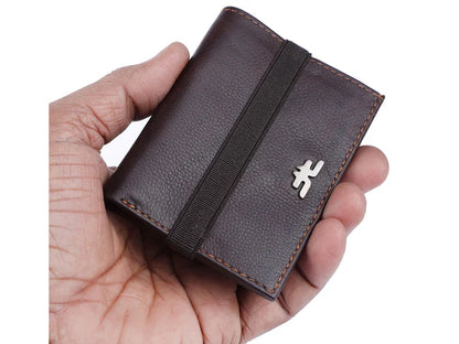 Slim Bifold Inside Button Card & Cash Wallet # RFID 1977EL
