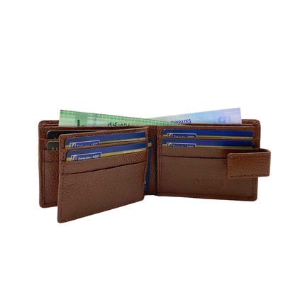 Pebble Texture 8 Card Billfold Wallet # 1074L