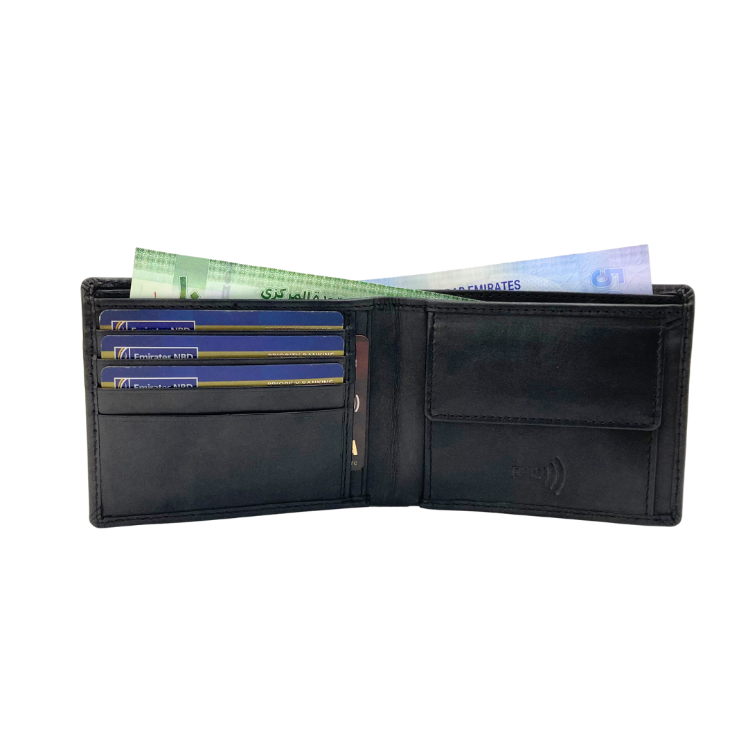 Shield Collection Bi-Fold RFID Wallet # 4662C