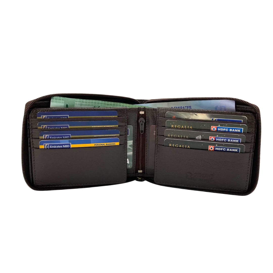 Pebble Texture 8 Card Billfold Wallet # 1244NZ