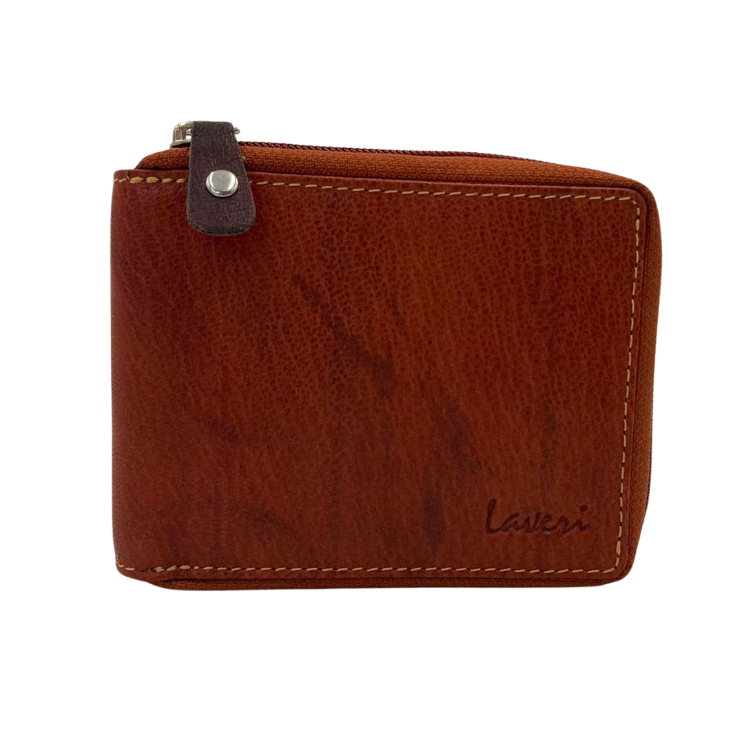 Fullzip leather mens Wallet #1013Z