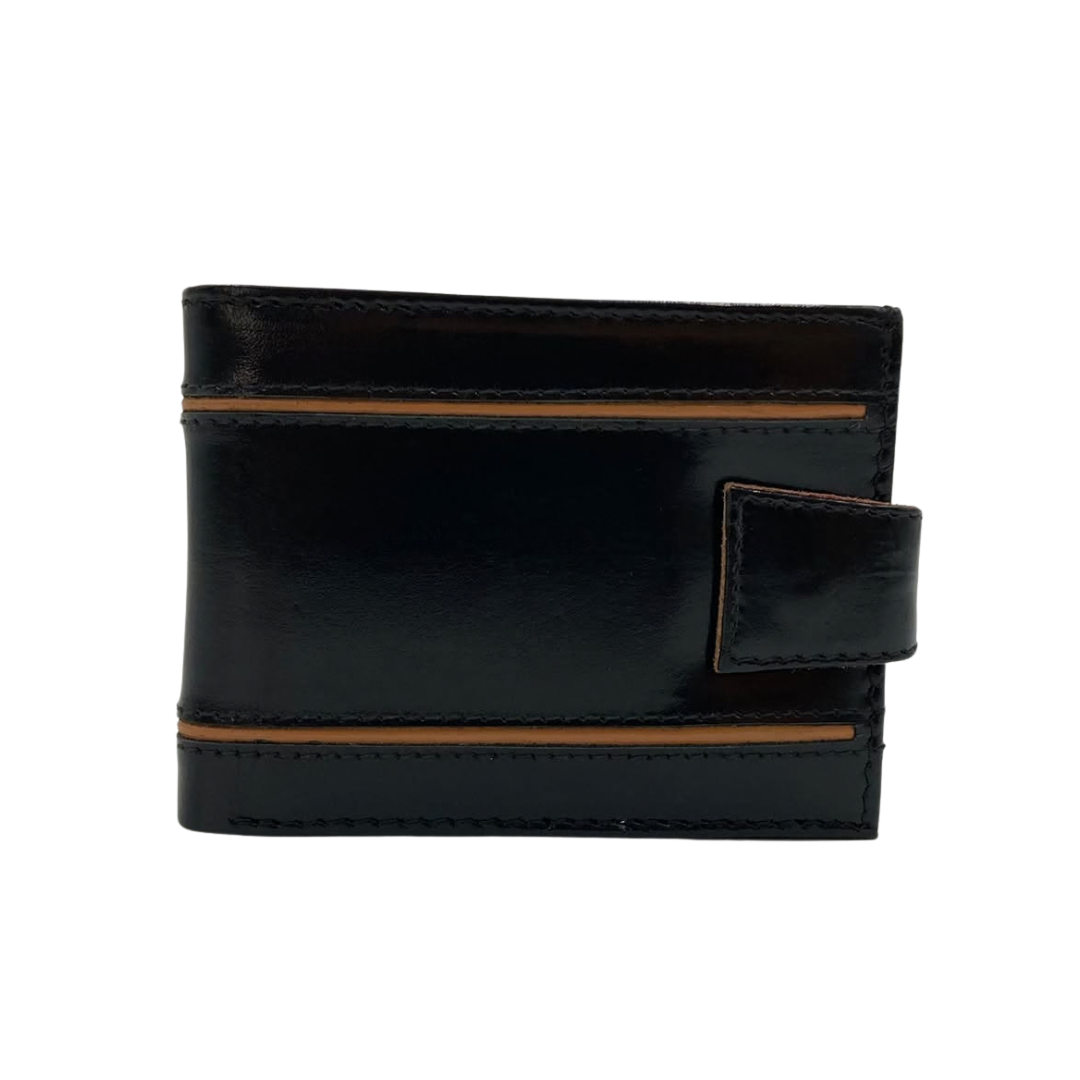 Classic Men's Waterproof Bifold Leather Wallet with Flip ID Window #1729 L (D.L.)