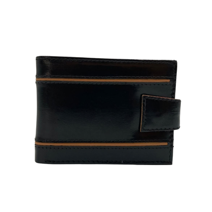 Classic Men's Waterproof Bifold Leather Wallet with Flip ID Window #1729 L (D.L.)