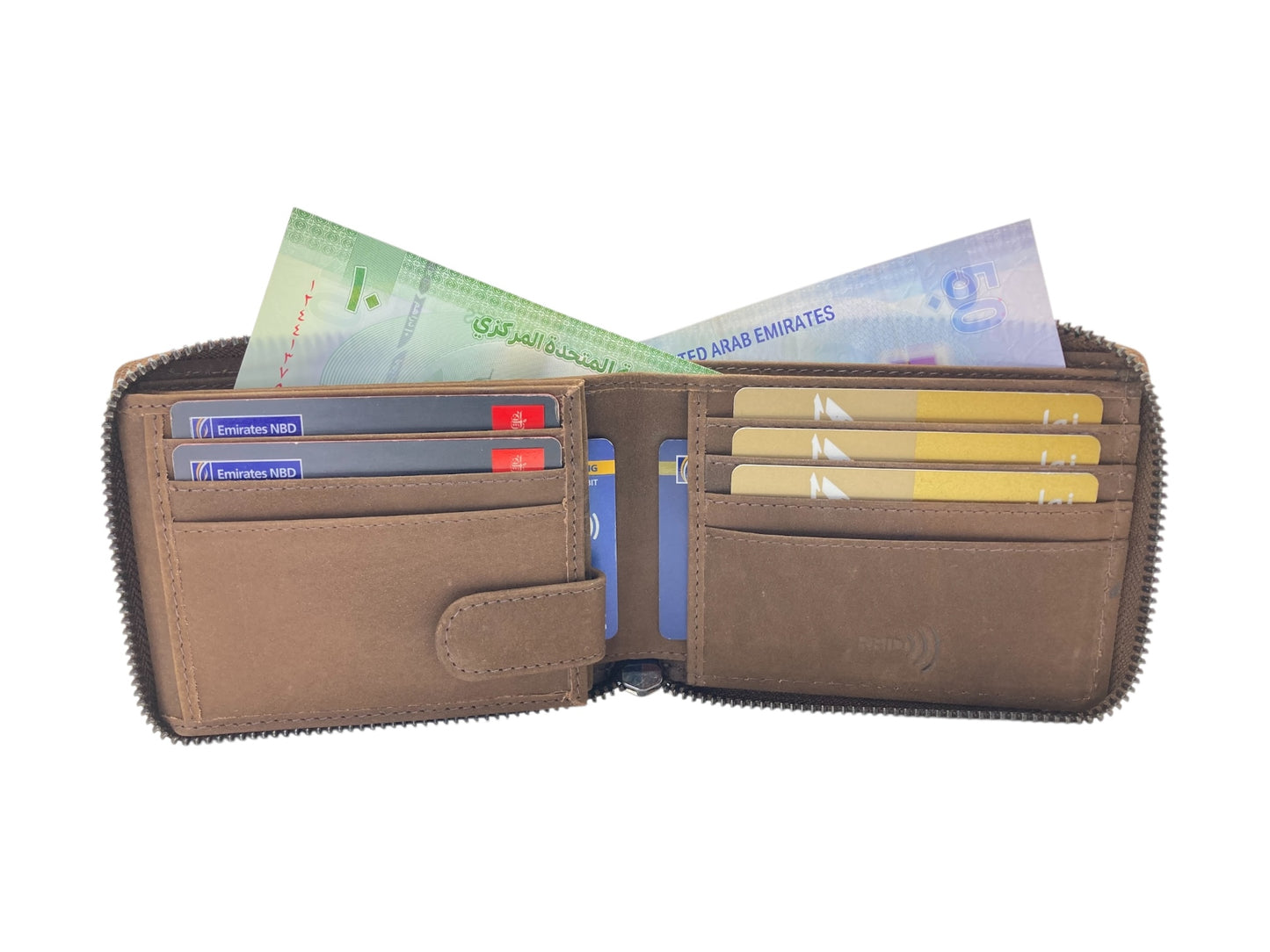 VIP Vintage Men's Fullzip Wallet # RFID 1013AZ