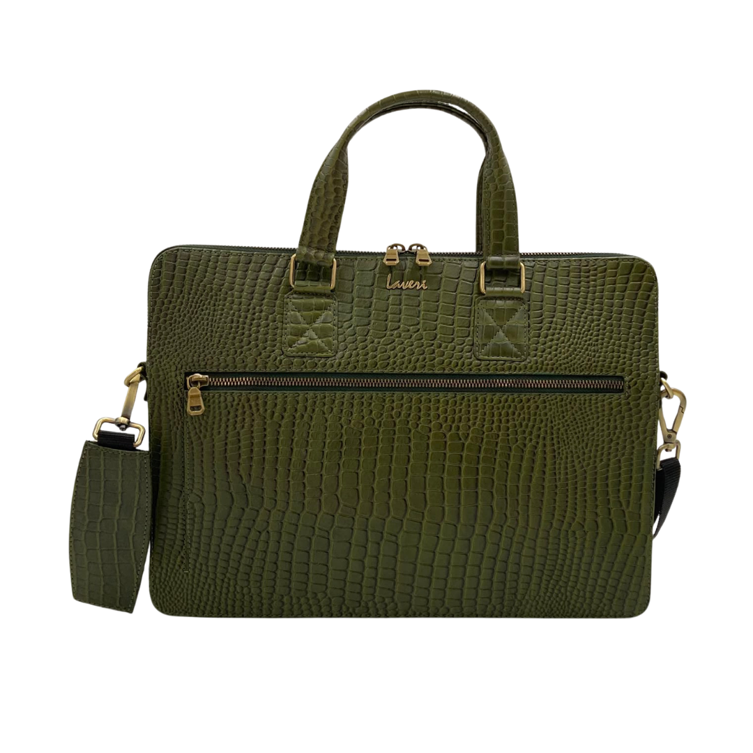 Expandable Leather Laptop Organiser Premium  # 2857S