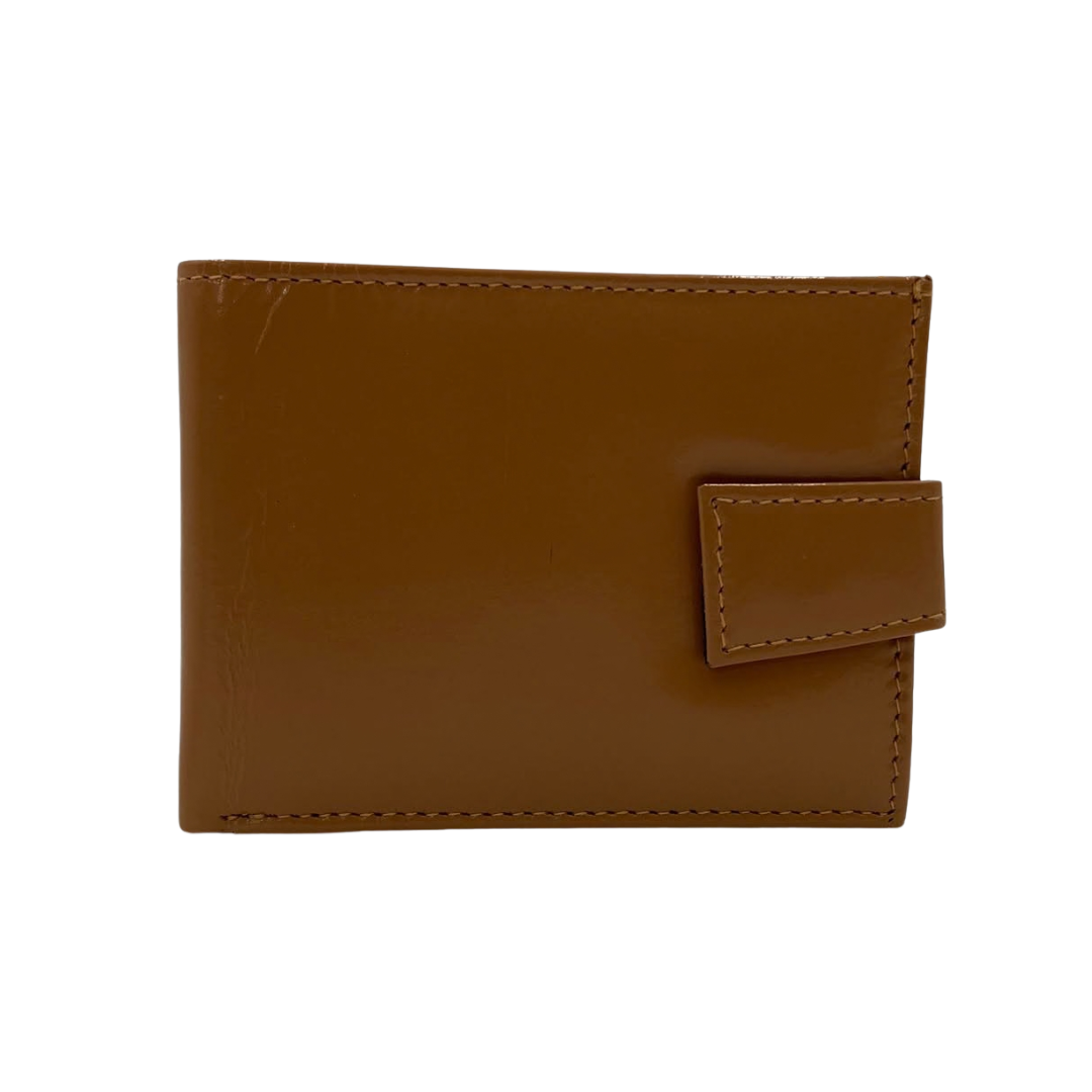 Classic Men's Waterproof Bifold Leather Wallet with Flip ID Window #1728L