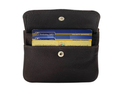 Slim Travel Top Zipper Cards, Cash, Coins & Key Wallet RFID # 1814
