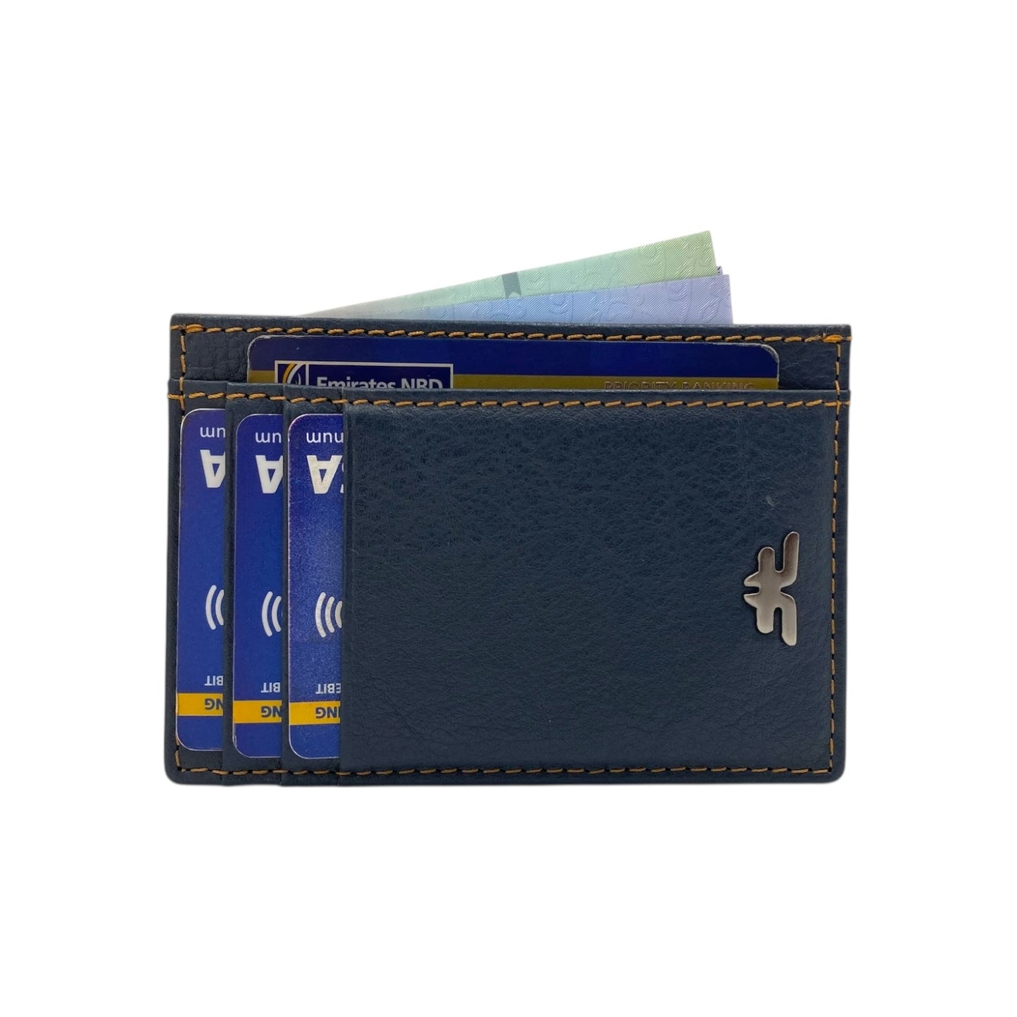 Super Slim Soft Genuine Leather Card Holder, Mini Credit Card Wallet # 1598N PHOTO