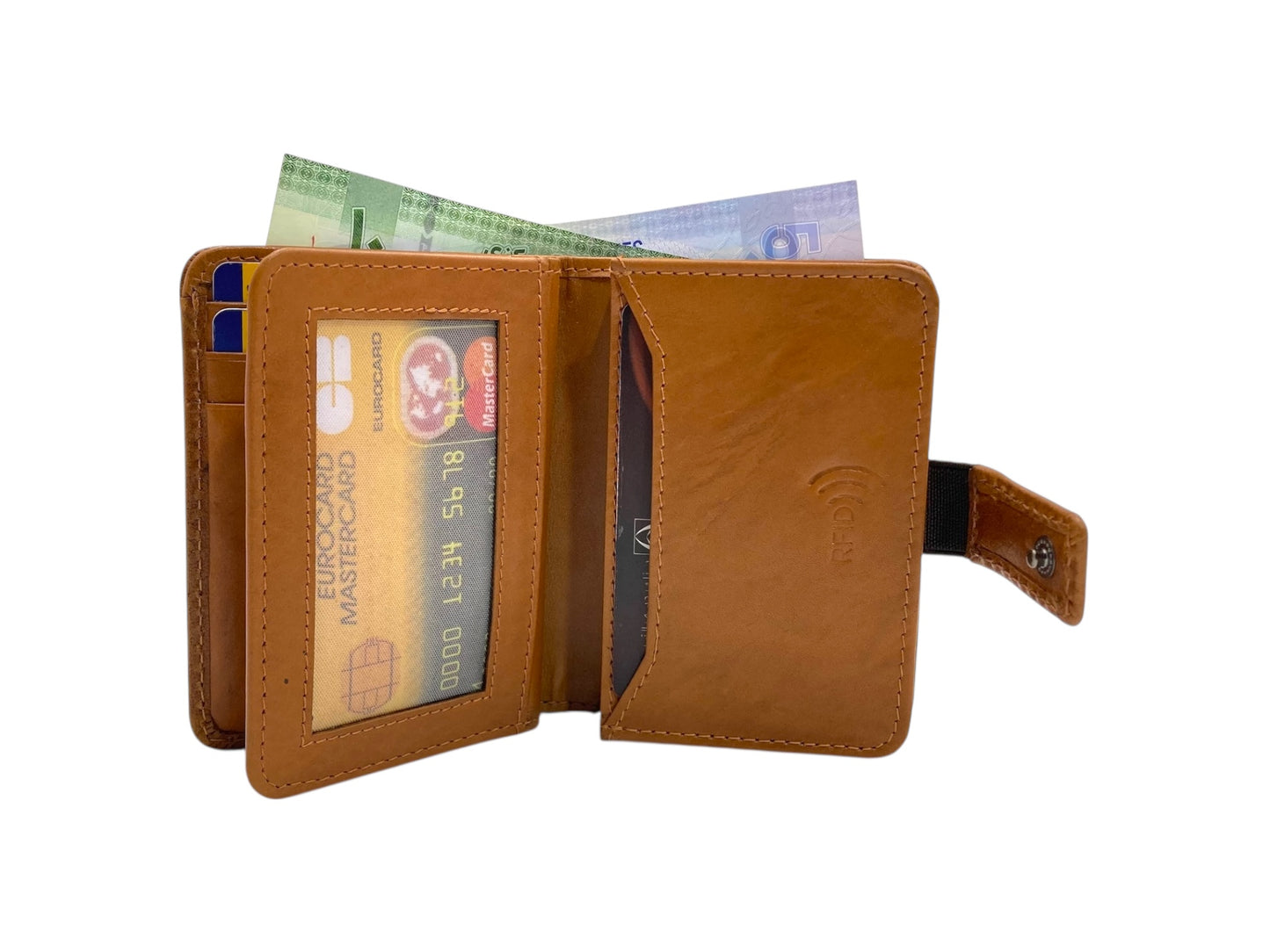 Compact Credit Cards & Cash Wallet With RFID # 4193A [EL.LOOP]