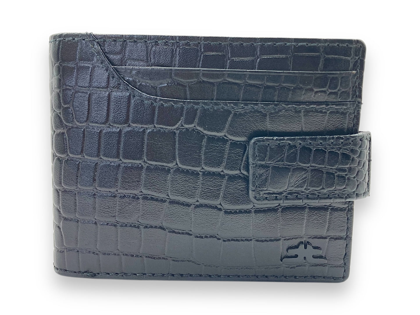 VIP - RFID Maximum Card & Coin, Men's Bifold Wallet With Elastic Loop Lock, Inside Zip # 1244 EL.Loop