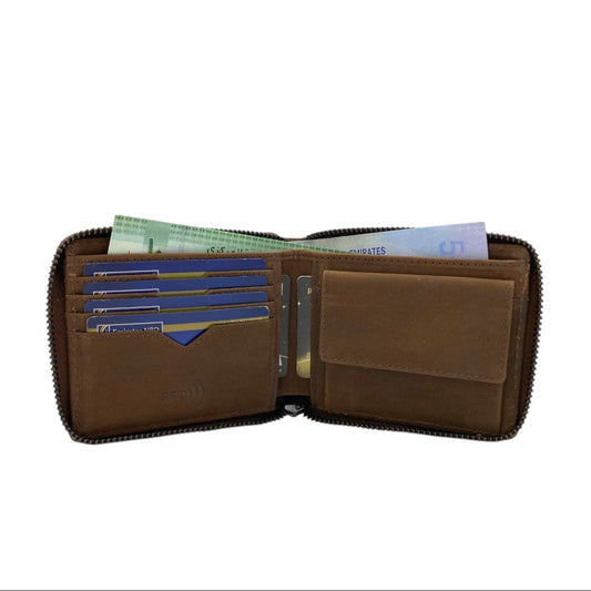 VIP Vintage Men's Fullzip Wallet # RFID 1138CZ