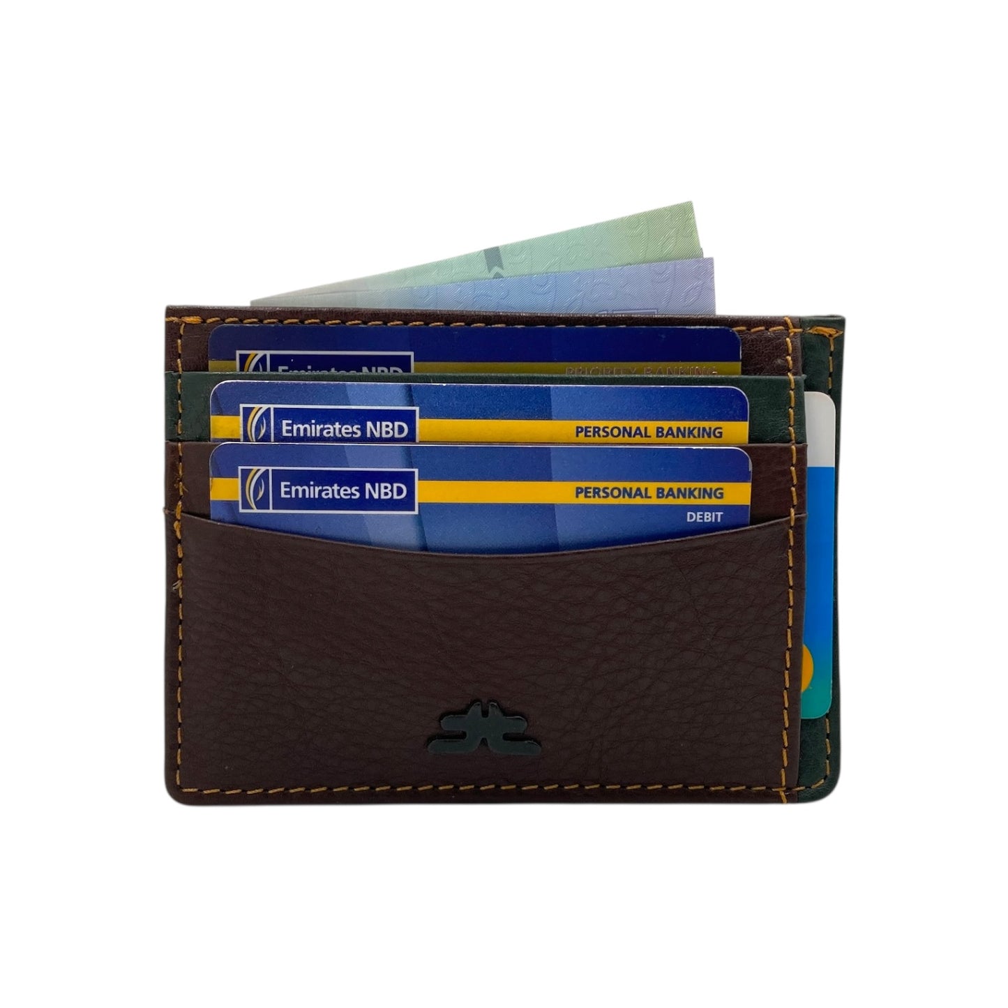 Super Slim Genuine Leather Card Holder With Zip # 685NZ