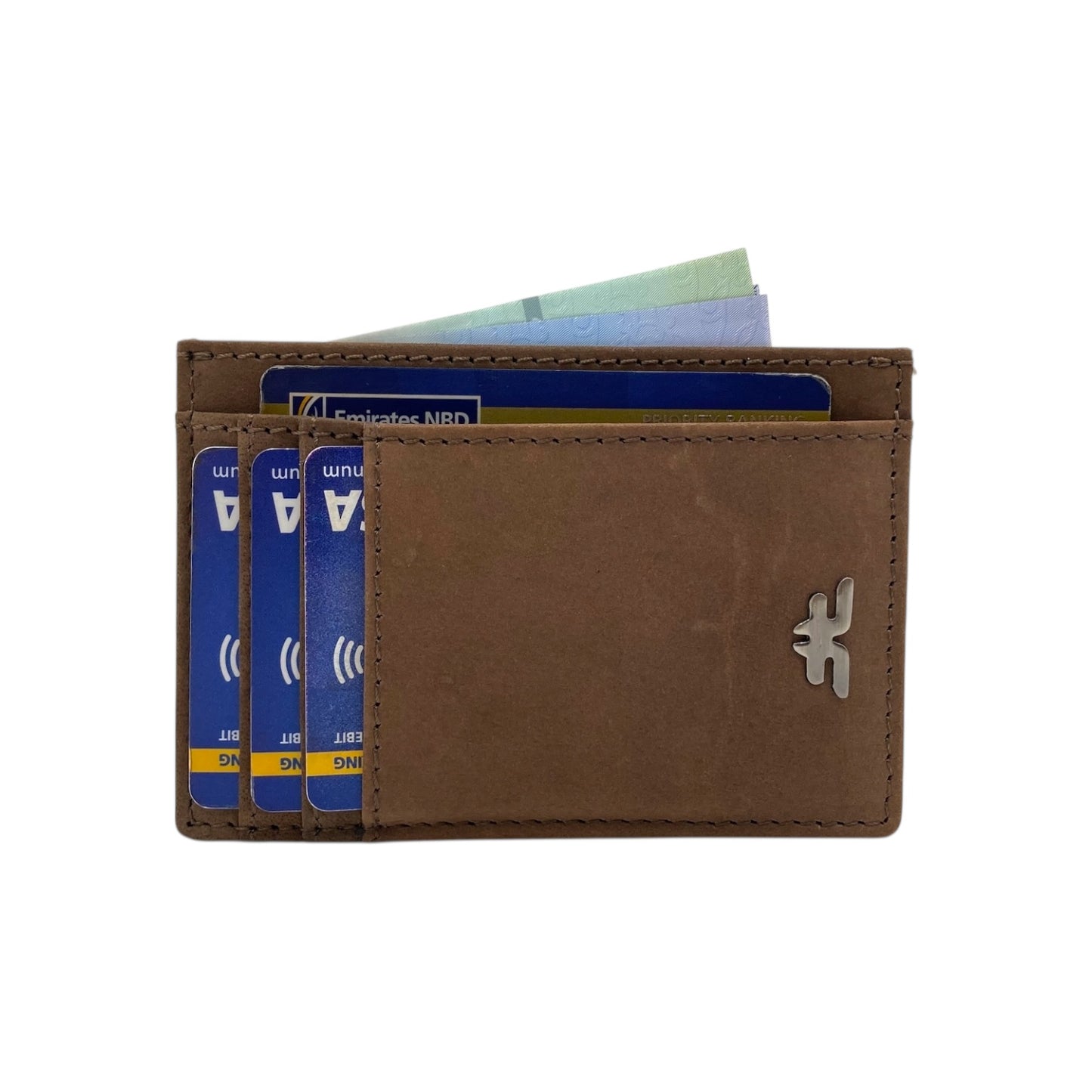 Super Slim Soft Genuine Leather Card Holder, Mini Credit Card Wallet # 1598N PHOTO