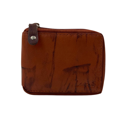 Fullzip leather mens Wallet #1541Z
