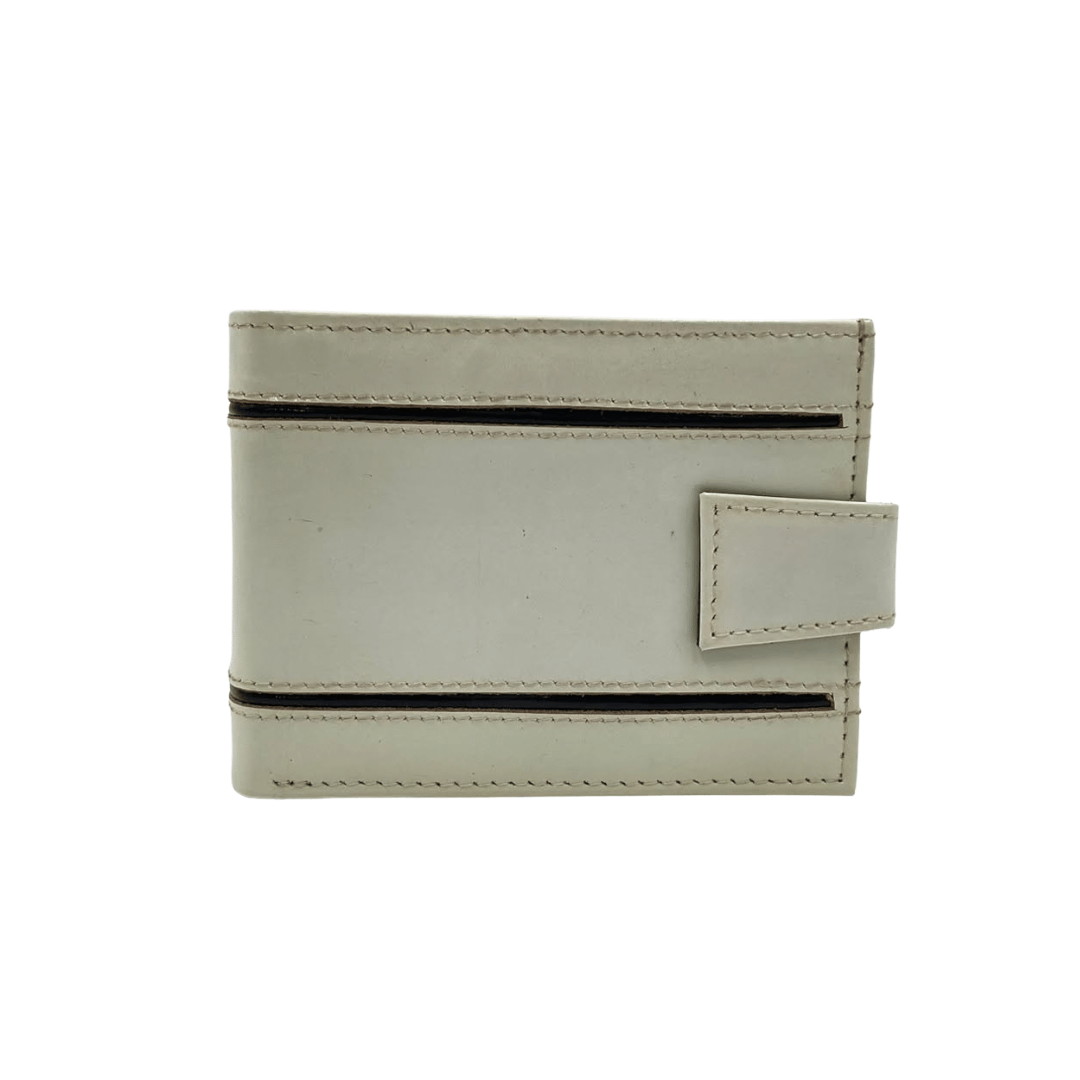 Classic Men's Waterproof Bifold Leather Wallet with Flip ID Window # 892L (D.L.)