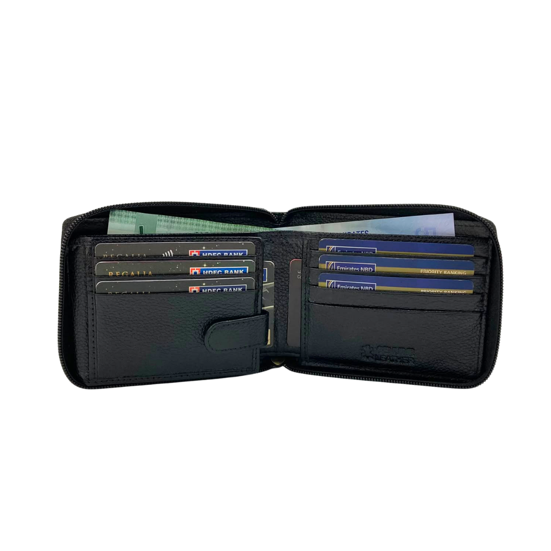 Pebble Texture 8 Card Billfold Wallet # 1013Z
