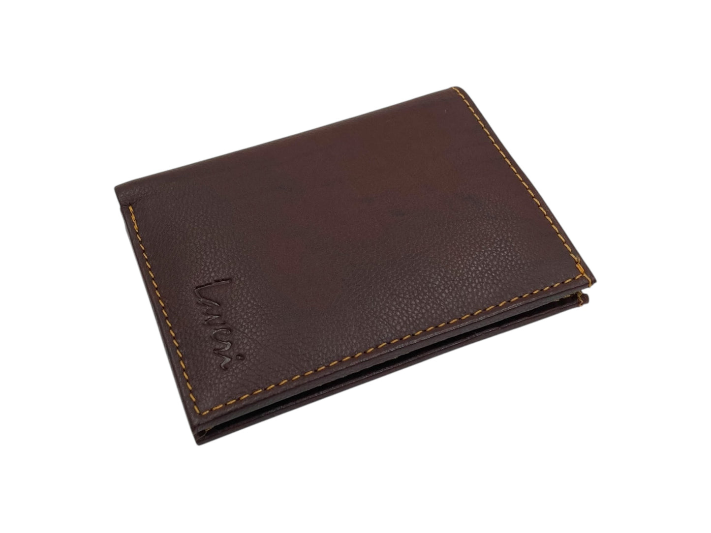 Slim Bifold Inside Button Card & Cash Wallet # RFID 1977BL