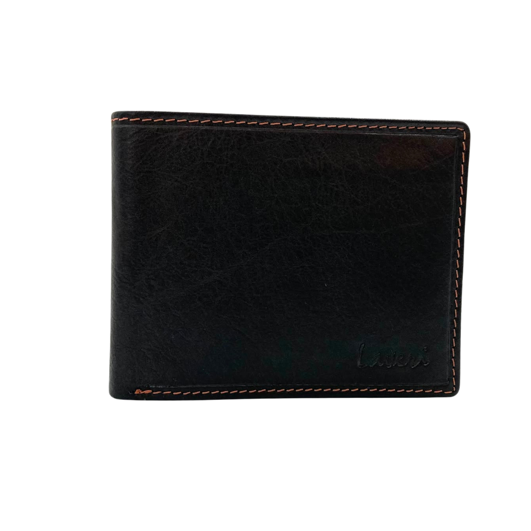 Mens Genuine Leather Mens wallet Leather Lined Bi fold Wallet For Men # 4021C