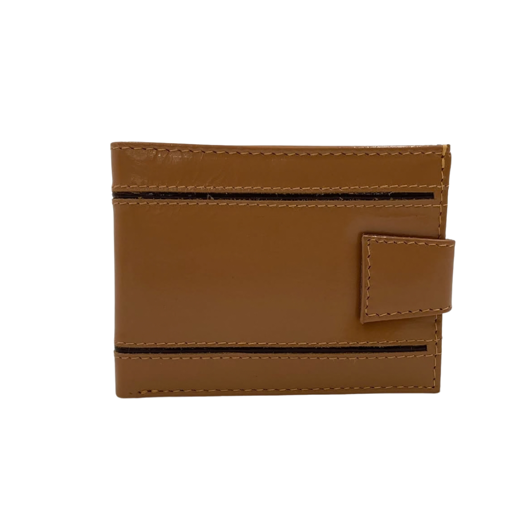 Classic Men's Waterproof Bifold Leather Wallet with Flip ID Window #1729 L (D.L.)