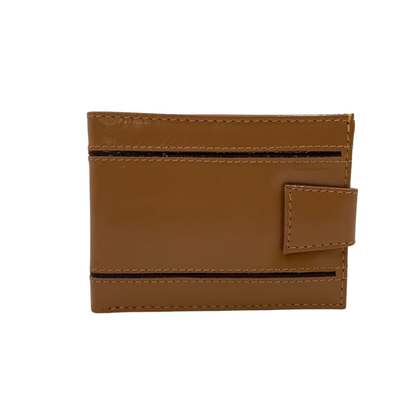 Classic Men's Waterproof Bifold Leather Wallet with Flip ID Window #1729 L (D.L.)